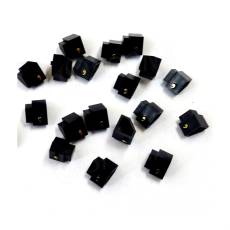 Cenovky Q 2D, 4 x 6 mm, náhradní znak (čárka), zlatý prolis, 20 ks