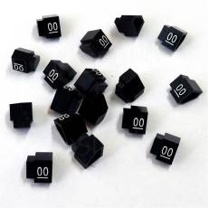 Cenovky Q 3D, 6 x 9 mm, náhradní číslo