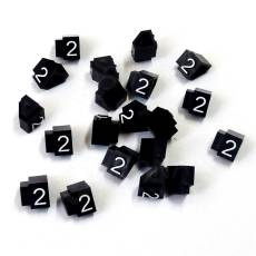 Cenovky Q 3D, 6 x 9 mm, náhradní číslo