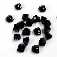 Cenovky Q 3D, 6 x 9 mm, náhradní číslo