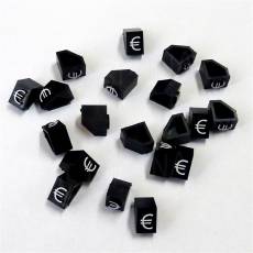 Cenovky Q 3D, 6 x 9 mm, náhradní znak 