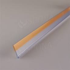 Cenovková lišta samolepicí, 26 x 997 mm, průhledná