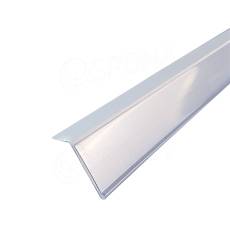 Cenovková lišta samolepicí, 40 x 997 mm, sklon 15°, bílé pozadí