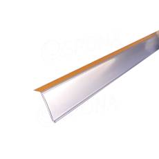 Cenovková lišta samolepicí, 40 x 1200 mm, sklon 15°, průhledná