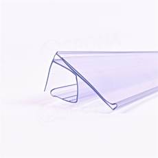 Cenovková lišta sklopná 40 x 663 mm, na polici 16-21 mm, transparentní