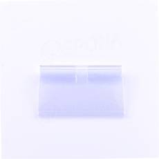 Krátká cenovková kapsa na háček s hrazdou, 40 x 60 mm, průhledná