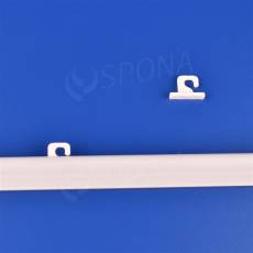 Háček k liště pro uchycení banneru, typ II, bílý