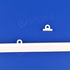 Očko k liště pro uchycení banneru, typ II, bílé