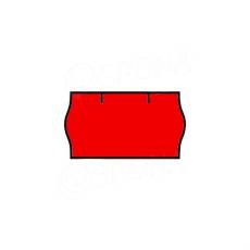 Etikety do kleští, typ CONTACT, zaoblené, 22 x 12 mm, červené, 1500 ks