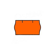 Etikety do kleští, typ CONTACT, zaoblené, 22 x 12 mm, oranžové, 1500 ks