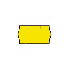 Etikety do kleští, typ CONTACT, zaoblené, 22 x 12 mm, žluté, 1500 ks