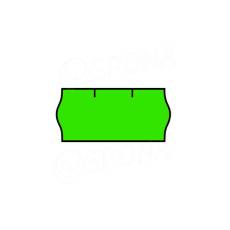 Etikety do kleští, typ CONTACT, zaoblené, 26 x 12 mm, zelené, 1500 ks