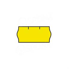 Etikety do kleští, typ CONTACT, zaoblené, 26 x 12 mm, žluté, 1500 ks