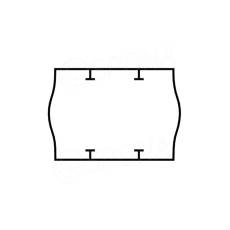 Etikety do kleští, typ START PRIX, zaoblené, 26 x 18 mm, bílé, 1000 ks