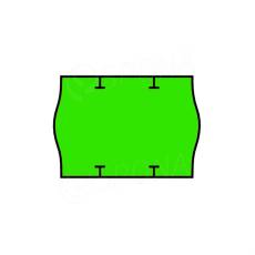 Etikety do kleští, typ START PRIX, zaoblené, 26 x 18 mm, zelené, 1000 ks