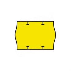 Etikety do kleští, typ START PRIX, zaoblené, 26 x 18 mm, žluté, 1000 ks