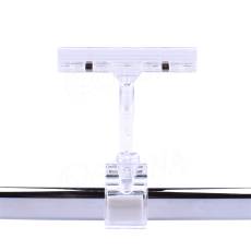 Cenovkový systém MEMO, clip XL s prstem, skřipec do max. průměru 32 mm, transparentní