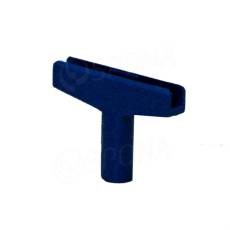 T-kus pro vytvoření stojanu, typ M, šířka 60 mm, modrý