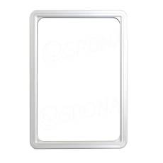 Plastový rámeček na plakáty, typ 100, formát A4, 210 x 297 mm, tloušťka 11 mm, stříbrný