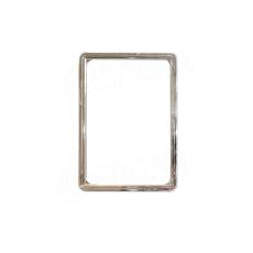 Plastový rámeček na plakáty, typ 100, formát A6, 105 x 148 mm, tloušťka 11 mm, chrom