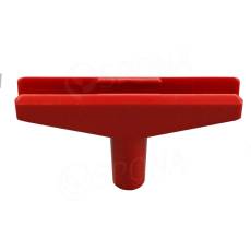 T-kus pro vytvoření stojanu, typ 100, šířka 90 mm, červený