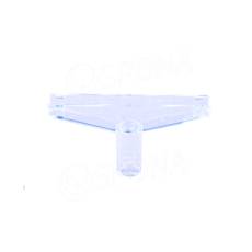 T-kus typ 100, šířka 98 mm, pro tyč o průměru 13 mm, transparentní