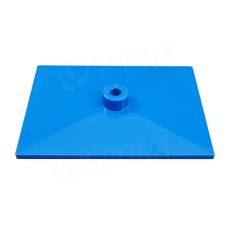 Základna stojanu 20 x 15 cm, pro tyč průměru 12 mm, modrá