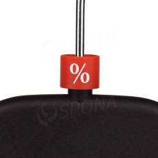 Minireitery, označení "%", červená barva, bílý potisk, 25 ks