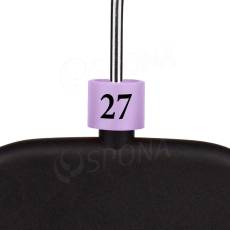 Minireitery, označení "27", barva lila, černý potisk, 25 ks