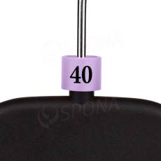 Minireitery, označení "40", barva lila, černý potisk, 25 ks