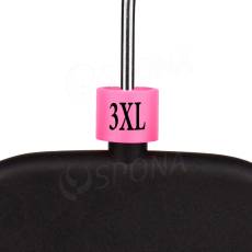Minireitery, označení "3XL", růžová barva, černý potisk, 25 ks