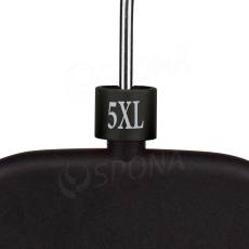 Minireitery, označení "5XL", černá barva, stříbrný potisk, 25 ks