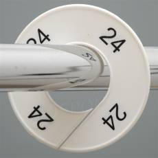 Velikostní kruh na štendr, označení