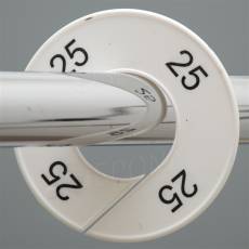 Velikostní kruh na štendr, označení