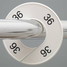 Velikostní kruh na štendr, označení