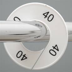 Velikostní kruh na štendr, označení