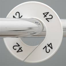 Velikostní kruh na štendr, označení