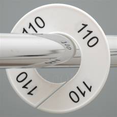 Velikostní kruh na štendr, označení