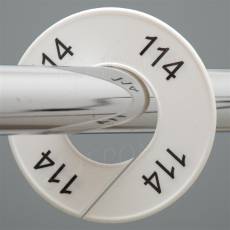 Velikostní kruh na štendr, označení