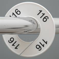 Velikostní kruh na štendr, označení