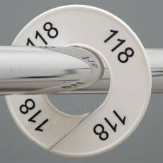 Velikostní kruh na štendr, označení