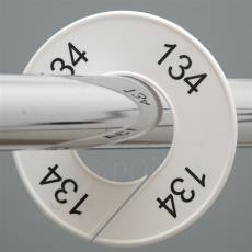 Velikostní kruh na štendr, označení