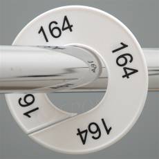 Velikostní kruh na štendr, označení