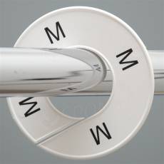 Velikostní kruh na štendr, označení