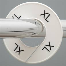 Velikostní kruh na štendr, označení