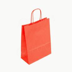 Papírová taška PASTELO, 14 x 8,5 x 21,5 cm, červená