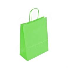 Papírová taška PASTELO, 14 x 8,5 x 21,5 cm, světlá zelená