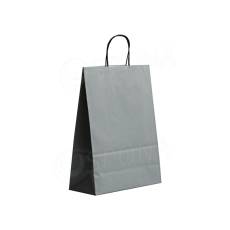 Papírová taška PASTELO, 18 x 8 x 24 cm, šedá