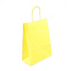 Papírová taška PASTELO, 22 x 10 x 29 cm, žlutá
