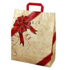 Papírová taška GIFT, 45 x 15 x 49 cm, s dárkovým vzorem